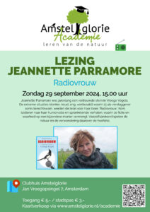 Lezing Amstelglorie Academie - Flyer Jeannette Parramore