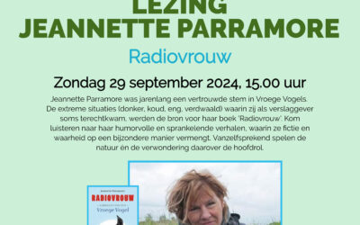 Zo 29 sept: lezing Jeannette Parramore